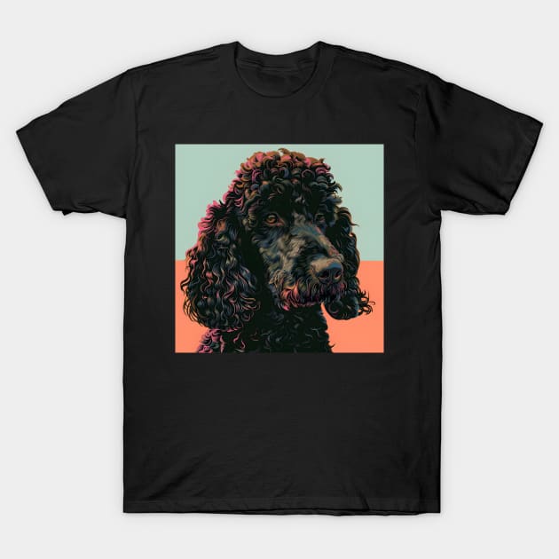 Irish Water Spaniel in 80's T-Shirt by NatashaCuteShop